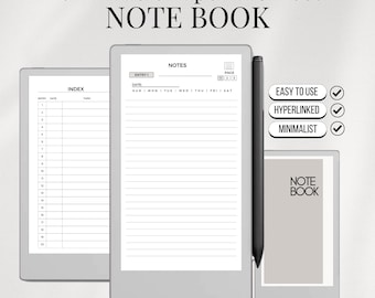 Notebook Template for Remarkable Paper Pro Move ,digital Note-taking ...