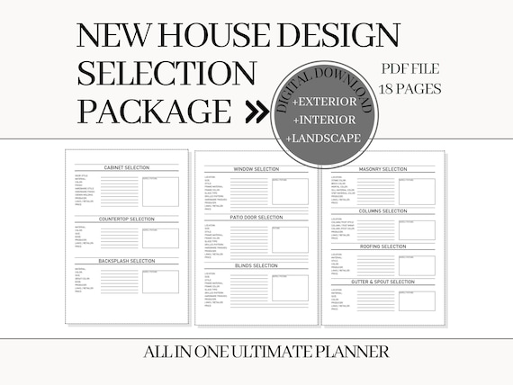 Home Renovation Planner: DIY Remodel Checklist & Budget (PDF)