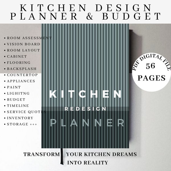 Renovation Budget Planner for Excel | DIY Planner | Renovation Project Budget Template | Renovation Tracker Spreadsheet I Interior Design