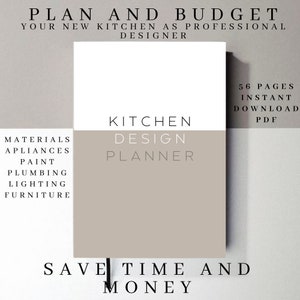 Planificateur de rénovation de cuisine, Planificateur de projet de design d&#39;intérieur, Planificateur de maison, Organisation de la maison, Budget de rénovation, Rénovation sur feuille Excel
