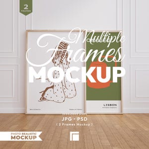 Makieta 2 ramek: szablon zdjęcia/plakatu z obiektami inteligentnymi
