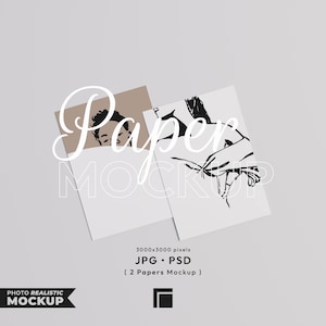 Minimalist Paper Mockup: Vertical DIN A Ratio, Lying Frame (PSD Photoshop File)