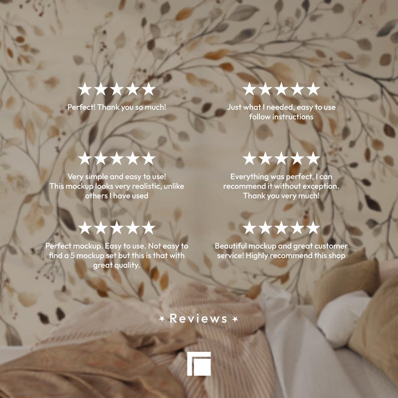 Realistic Wallpaper Mockup PSD - Blank Wall Pattern Preview Template - Etsy