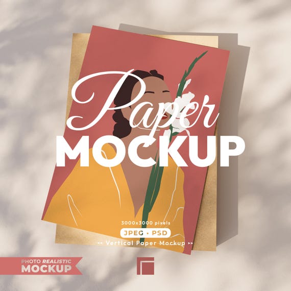 A4 Paper Mockup, Print Poster Psd Template DIN A, Blank Paper Mock Up