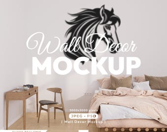 Editable Psd Mockup for Laser Cut Wall Decors
