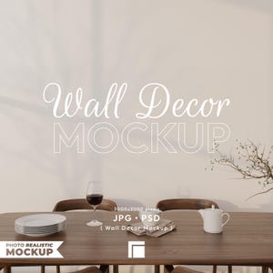 Wall Decor Mockup, Empty Wall Mockup, Wall Mockup, Blank Wall Mockup, Empty Wall, Minimalist Mockup, Wall Sign Mockup,  Wall Decor Template