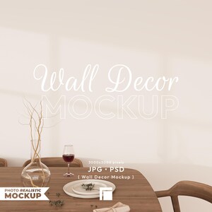 Empty Wall Mockup JPG, Wall Mockup, Blank Wall JPG, Empty Wall, Minimalist Mockup, Dining Room Mockup