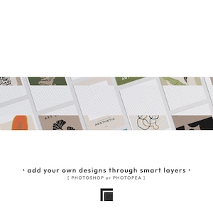 Etsy Shop Banner Mockup: with Multiple Paper Posters (PSD Template) image 8