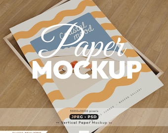 Vertical Frame Mockup, Print Poster Psd Template DIN A Aspect, Wood Frame Mock Up