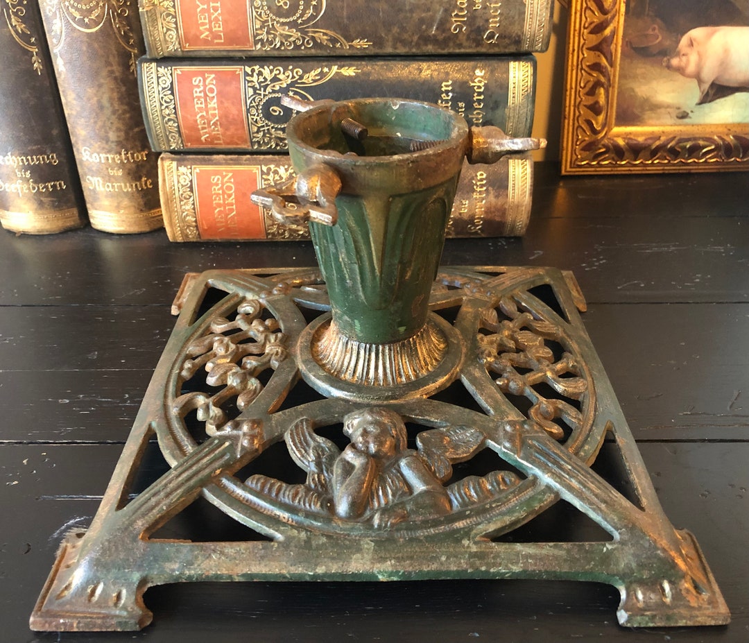 Antique German Christmas Tree Stand Ca. 1900 Etsy