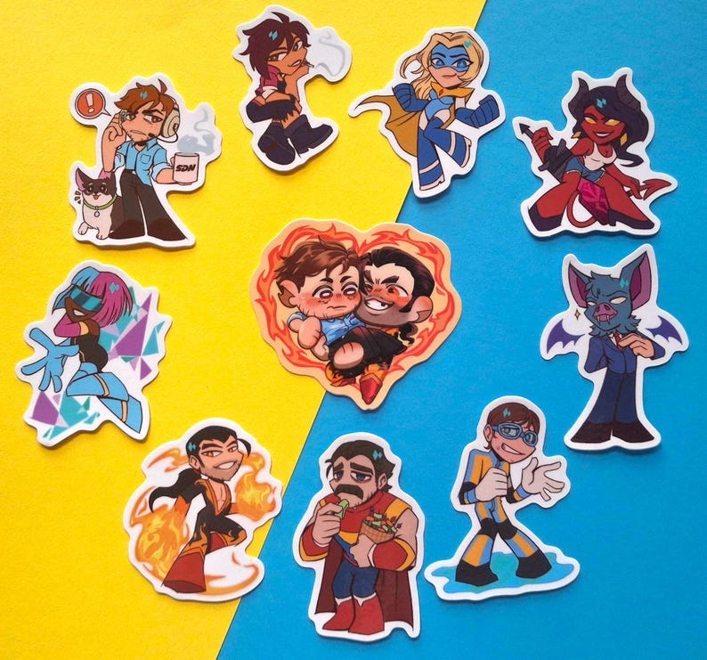 Full Showcase Sticker Dispatch Glossy Stickers (6x6cm) - Etsy