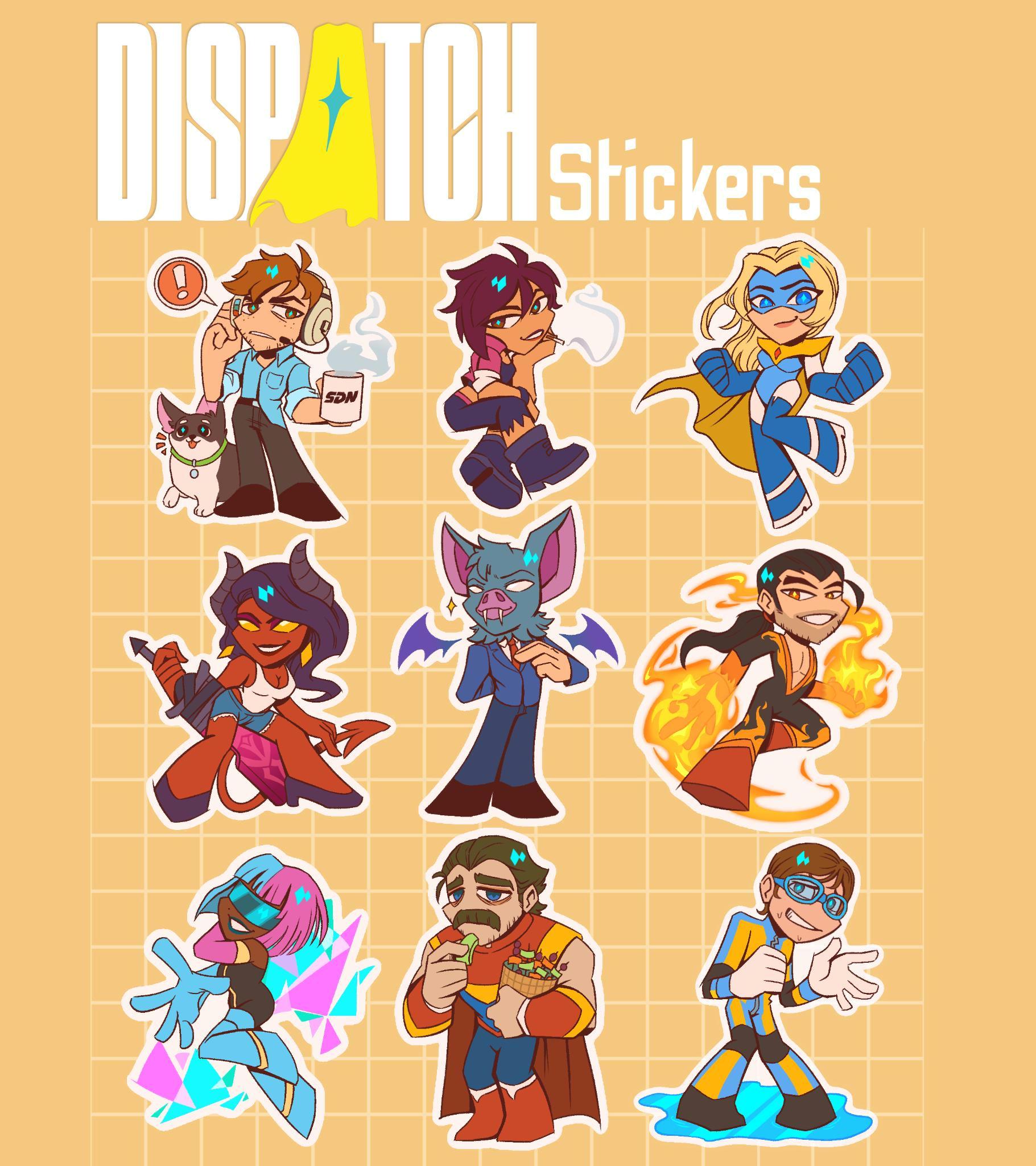 Dispatch Star Sticker Dispatch Glossy Stickers (6x6cm) - Etsy