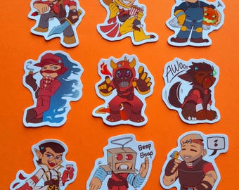 TF2 Scream Fortress stickers