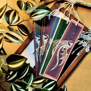 Beautiful Handmade paper cut bookmarks. Zero Waste. Book Lovers Gift. Dragon Sign. Gift for Her and for Him, for children. Dragon Bookmark.