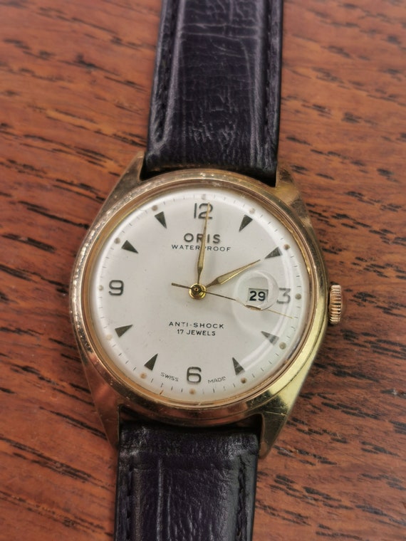 1960s Oris 394 KIF Mens Gold Plated Date Dress Watch Keeping Time L95 Etsy Australia