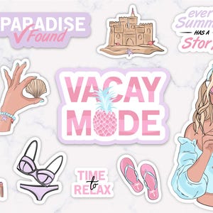 Stickers "Vacances d'Été" - Ambiance Estivale et Détente !