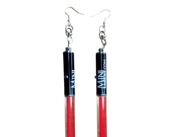 Red Green Purple White Blue Mini Lightsaber Earrings Novelty Accessories Star Wars Prop Accessory Gift Cosplay Jewellery Fun Fandom