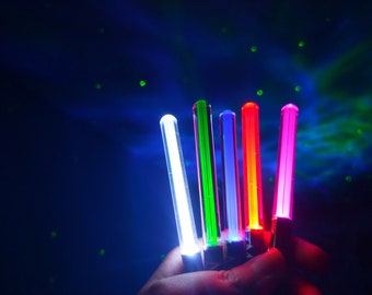 5 Pack Of Minisabers Mini Lightsabers Red Blue White Green Pink Star Wars Prop Cosplay Party Sci Fi Gift Fun Toy Keychain Lightsaber Keyring