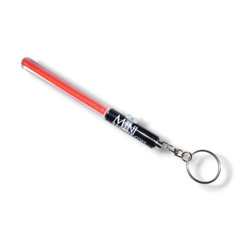 Blue Red Green Black Yellow White Pink Minisaber Lightsaber Keyring Keychain Star Wars Prop Cosplay Novelty Gift Toy Fun Red