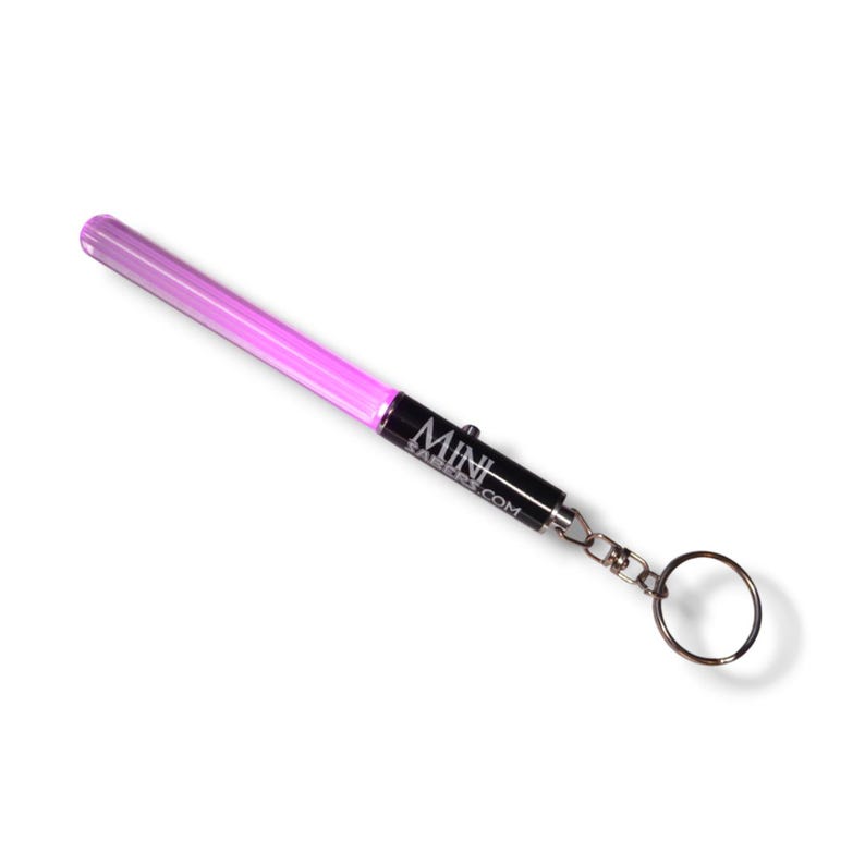 Blue Red Green Black Yellow White Pink Minisaber Lightsaber Keyring Keychain Star Wars Prop Cosplay Novelty Gift Toy Fun Pink