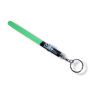 Blue Red Green Black Yellow White Pink Minisaber Lightsaber Keyring Keychain Star Wars Prop Cosplay Novelty Gift Toy Fun Green