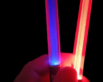 2x Pick Your Colour Minisabers Mini Lightsabers Star Wars Prop Cosplay Novelty Gift Light Keychain Keyring Sci Fi Fantasy Fandom