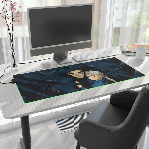 Desk Mat Howls Moving Castle Etsy