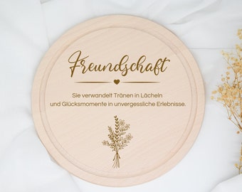 Geschenk Freundin, Beste Freundin, Frühstücksbrett, Frühstücksbrett personalisiert, Schneidebrett, Weihnachtsgeschenk, Freundin,Freundschaft