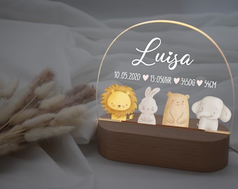 Lampka nocna spersonalizowana, lampka nocna dla dzieci, prezent na urodziny, prezent na chrzest, lampka nocna, chrzest, dziecko, narodziny, dziecko, lampa do pokoju dziecięcego, dzieci