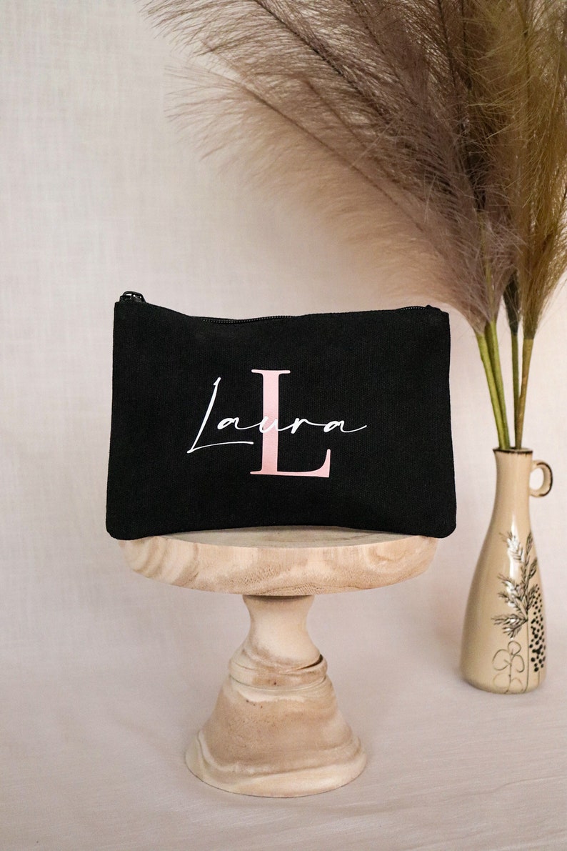 Personalized cosmetic bag, cosmetic bag, bag, personalized cosmetic bag with name, make-up bag, toiletry bag, women's bag image 5