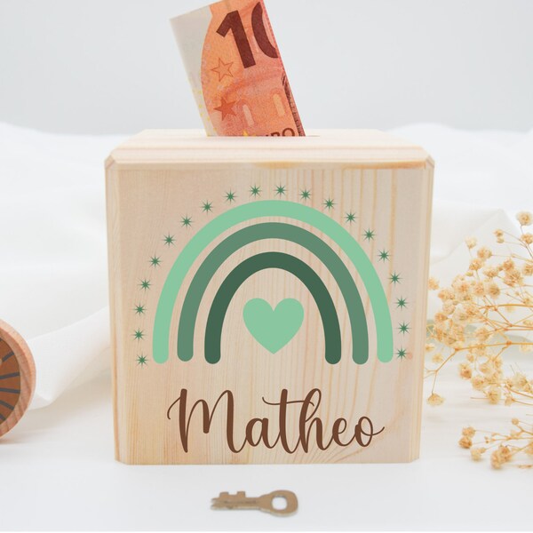 Hucha, hucha infantil, hucha personalizada, regalo de bautismo, bautismo, hucha de madera, bebé, nacimiento, regalo de nacimiento, regalo de Navidad