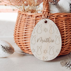 Personalisiertes Osterkörbchen mit Anhänger, Osterkorb, Osterkörbchen Kinder, Ostergeschenke, Osteranhänger, Weidenkorb, Osternest, Ostern