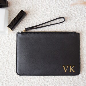 Personalisierte Kosmetiktasche, Kosmetiktasche, Brauttasche, Brautjungfern, Brautgeschenk, Tasche personalisiert, Geschenk Freundin, Clutch