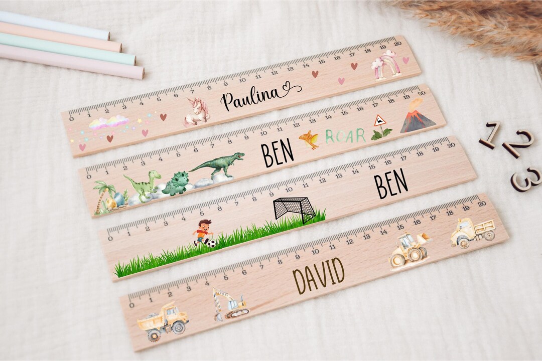 Ruler, School Child, Personalized Ruler, School Enrollment Gifts ...