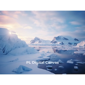 Iceberg Artwork | Stunning Arctic art | Antarctic | Scrapbooking | Craft Supplies | Printable Art | Instant Digital Download | 8 JPGs Files