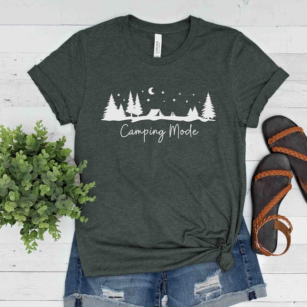 Camping Mode Shirt, Camping T-Shirt, Tent Camping Shirt, Campfire Tee Shirt, Family Camping Shirt, Gift for Campers, Camping Lover Gift