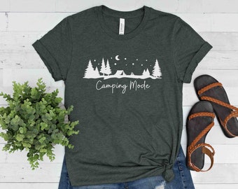 Camping Mode Shirt, Camping T-shirt, Tent Camping Shirt, Kampvuur T-shirt, Familie Camping Shirt, Cadeau voor kampeerders, Camping Lover Gift