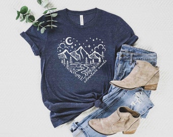 Adventure Awaits Shirt, Adventure T-Shirt, Camping Shirt, Mountain Shirt, Hiking Shirt, Camping Shirt, Nature Lover Shirt, Summer Shirt