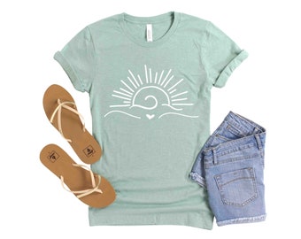 Camicia solare, maglietta solare, camicia solare carina, camicia solare da donna, camicia da spiaggia, maglietta solare, camicia estiva