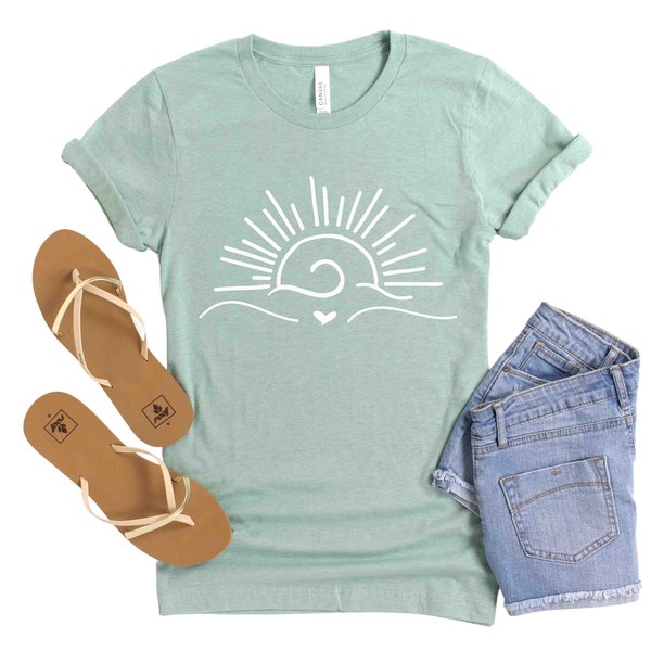 Sun Shirt, Sun T-shirt, Cute Sunshine Shirt, Women's Sun Shirt, Beach Shirt, Sun Tee Shirt, Summer Shirt
