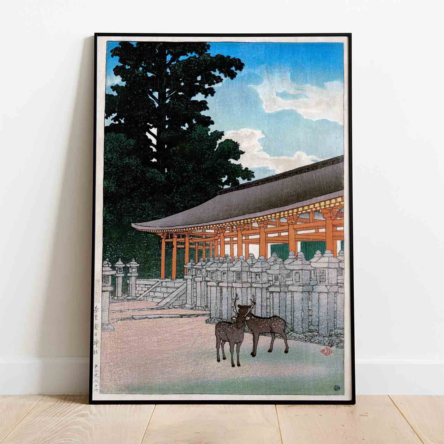 Nara Kasuga Jinja 1921 Hasui Kawase, Japanese Print Ukiyo-eposter Japan ...