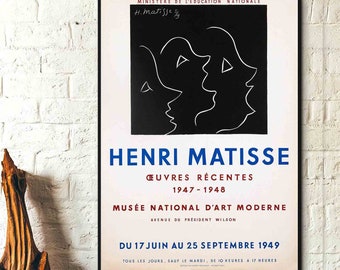 Oeuvres récentes, Musée d'art national 1949 Art Henri Matisse Art moderne Art mural sur toile, impression d'affiches - Exposition de peintures