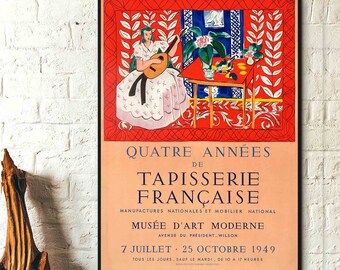 Quater Annees de Tapisserie Francaise Henri Matisse Art, Art moderne, Art mural sur toile, Impression d'affiches - Exposition de peintures