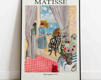 Régates de Nice 1921 Art d'Henri Matisse, art moderne, toile d'art murale, impression d'affiches - exposition de peintures