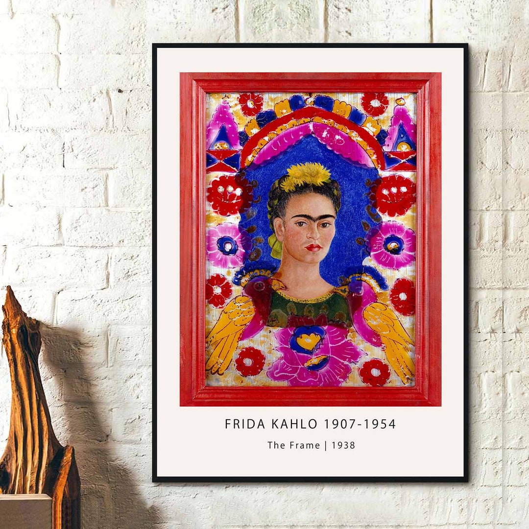 The Frame 1938 Frida Kahlo Frida's Legacy Art Print Mexican Feminist ...