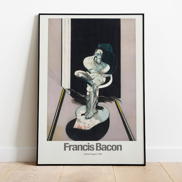 Francis Bacon - Seated Figure  1992 Painting Art Modern Art Canvas Wall Art Poster Print - Painting Exhibition Poster Print  Modern Wall Art