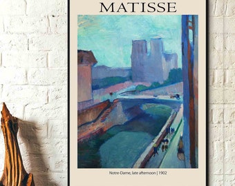 Notre-Dame, fin d'après-midi 1902 Henri Matisse Art moderne Art mural sur toile, impression d'affiches - Exposition de peintures