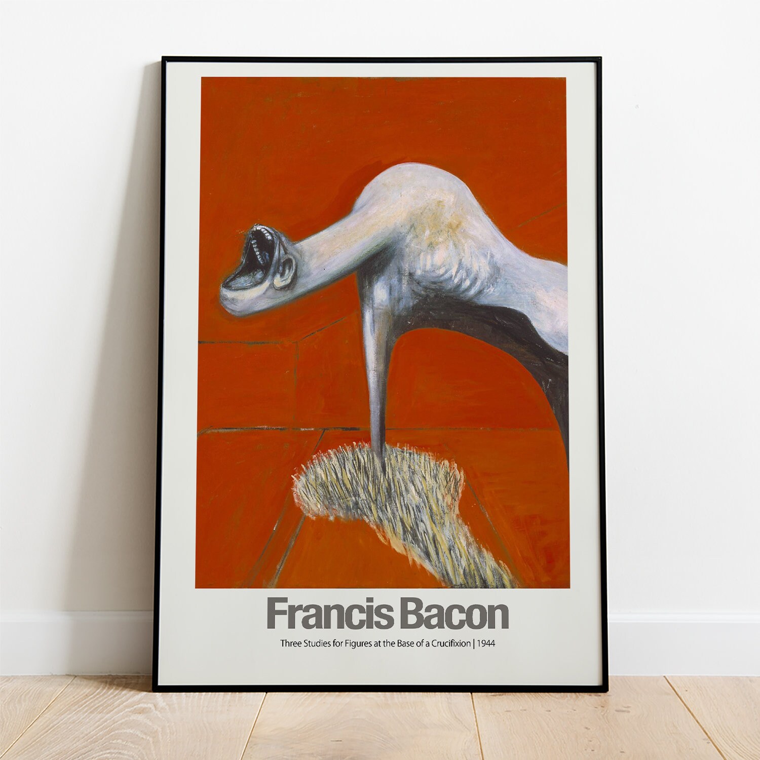 フランシス・ベーコン　Francis Bacon 展覧会の直筆サイン入りポスター フランシス・ベーコン Francis Bacon 展覧会の直筆サイン入り