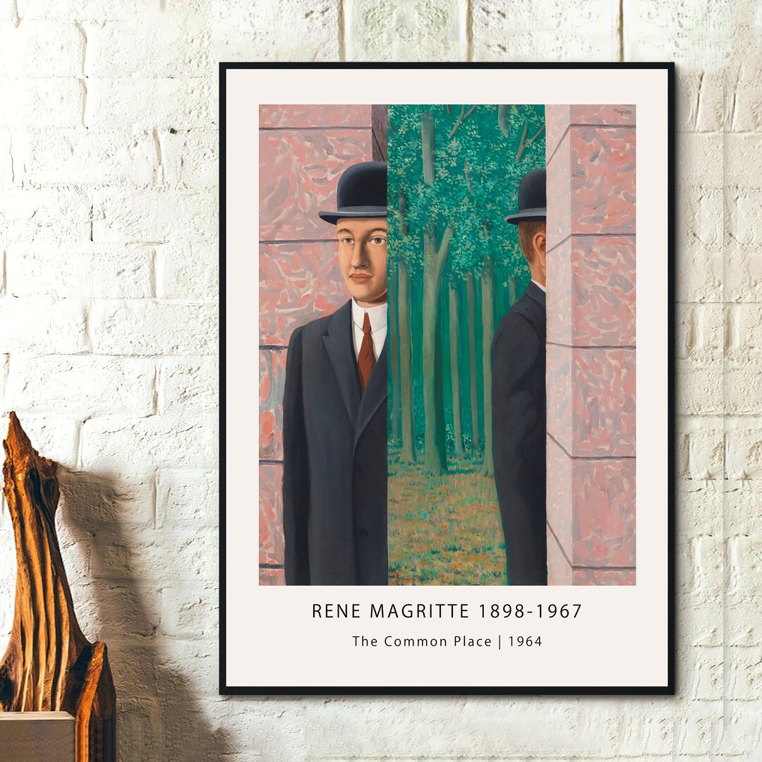 Rene Magritte the Common Place 1964 Painting Art Modern Art Canvas Wall ...
