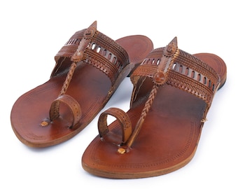 Handmade Leather Sandal | Men Flats | Men Flip Flops | Men’s Sandals | Gift for Him | Husband Gift | Leather Sandals for Men